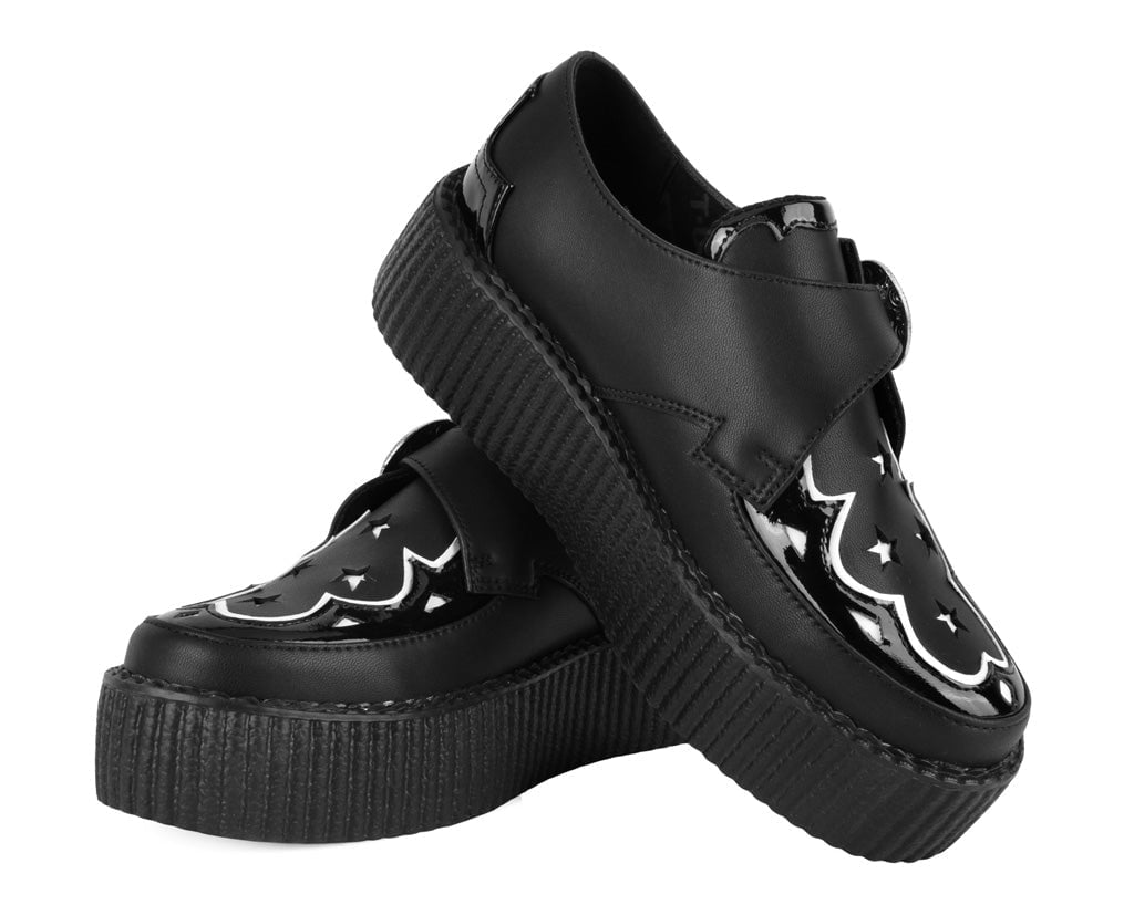 Black TUKskin Western Buckle Viva Mondo Creeper - T.U.K.V3287-03
