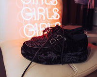 A3239 Black Velvet Wrapped Viva Mondo Creeper