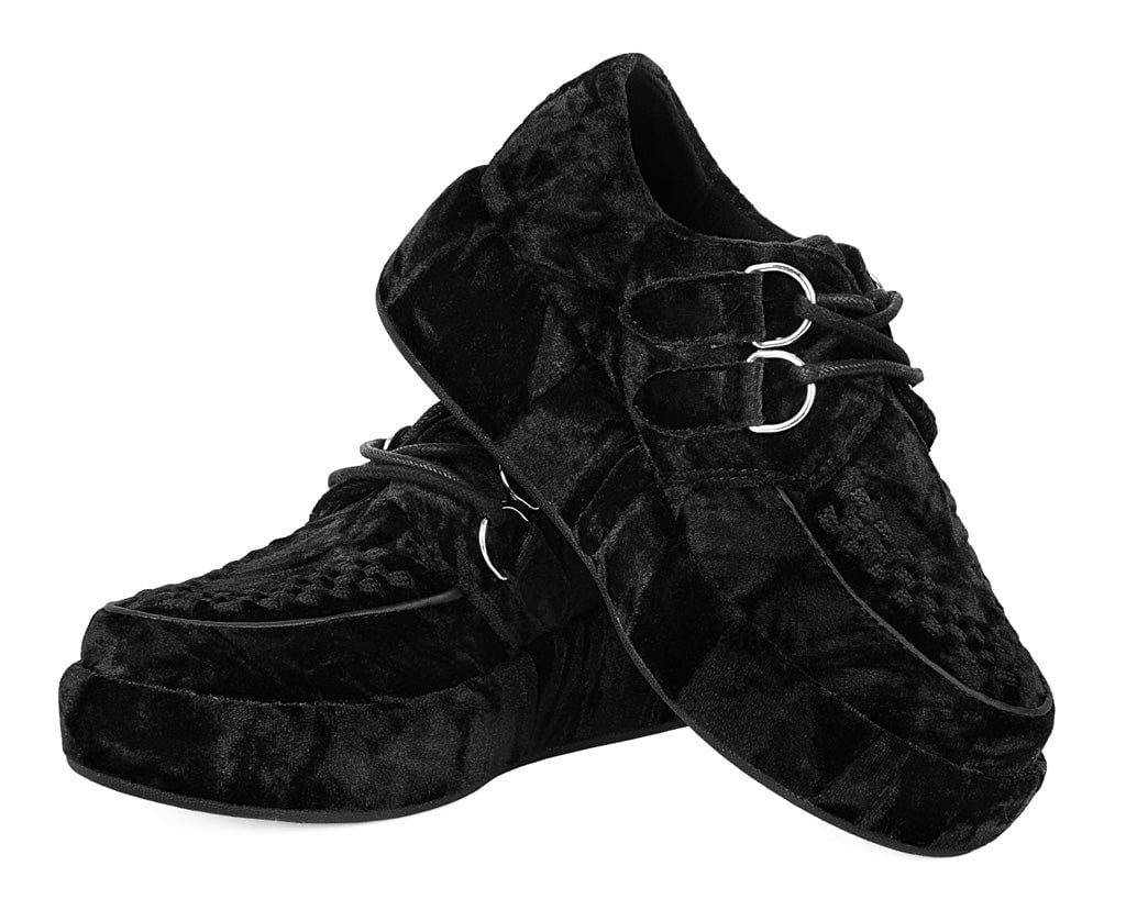 A3239 Black Velvet Wrapped Viva Mondo Creeper