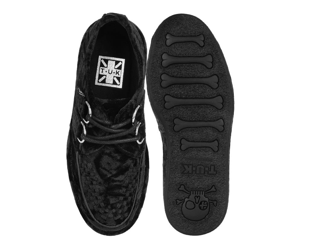 A3239 Black Velvet Wrapped Viva Mondo Creeper