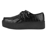 Black Wavy Patent Viva Mondo Creeper - T.U.K.V3204-03