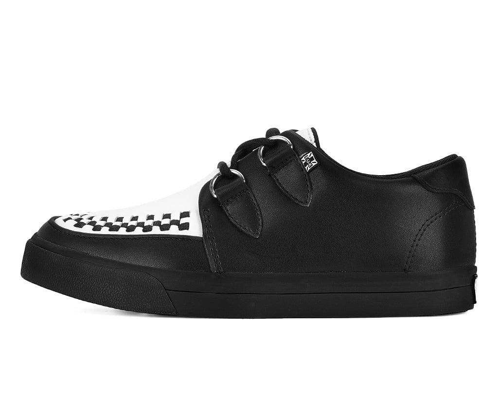 A9180 Black & White D-Ring Sneaker