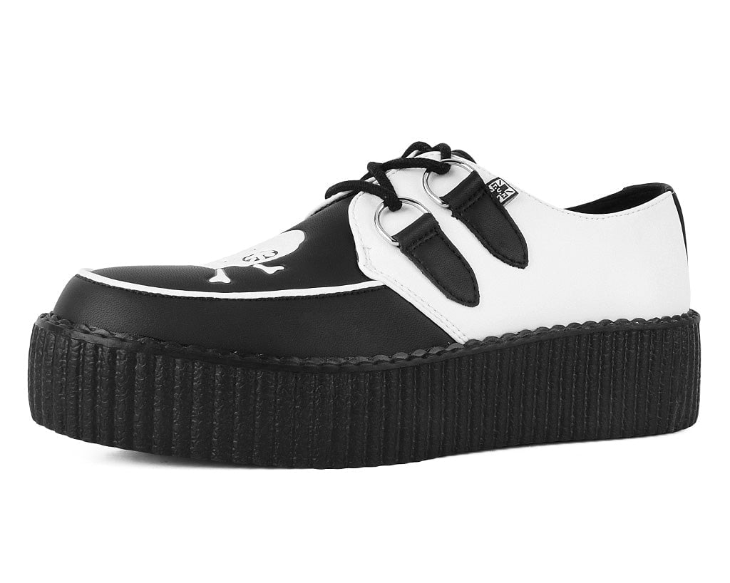 Black & White Pirate Viva Mondo Creeper - T.U.K.V3209-03
