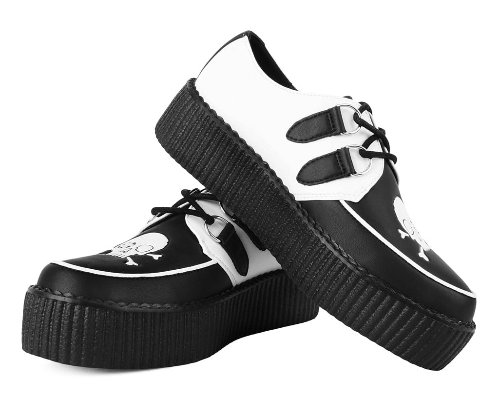 Black & White Pirate Viva Mondo Creeper - T.U.K.V3209-03