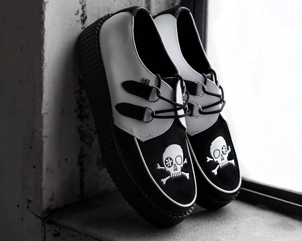 Black & White Pirate Viva Mondo Creeper - T.U.K.V3209-03