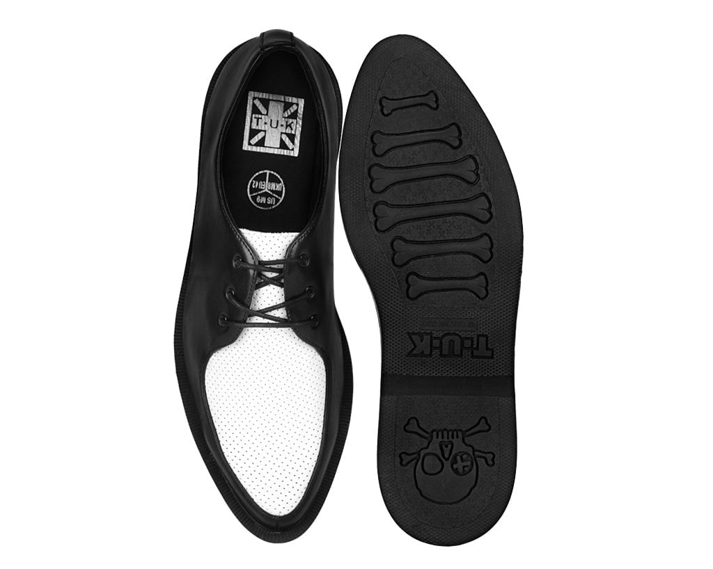 Black & White Pointed Jam Shoe - T.U.K.A3366-03