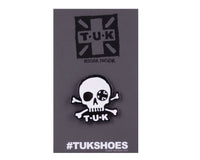 P0081 Black & White Skull Logo Enamel Pin P0081-OS
