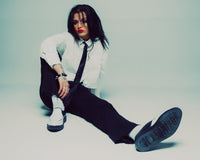 A3206 Black & White Slip-On Creeper