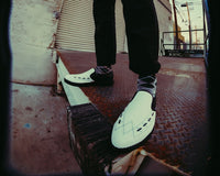 A3206 Black & White Slip-On Creeper