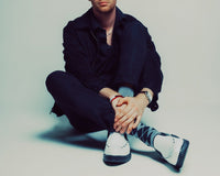A3206 Black & White Slip-On Creeper