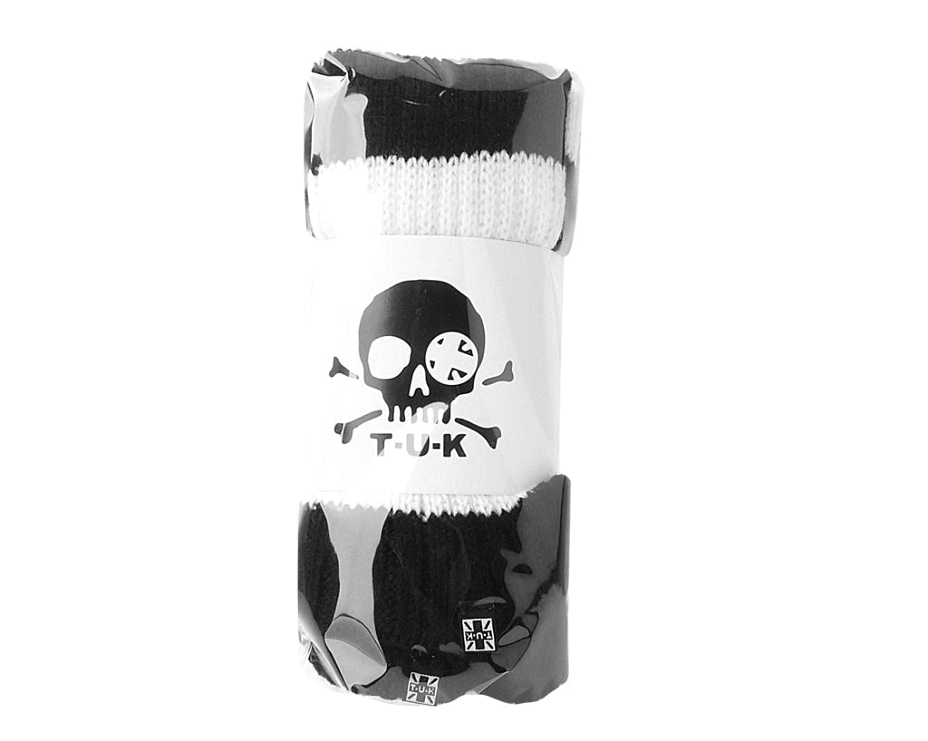 TSK1163 Black & White Stripe Knit Leg Warmer TSK1163-OS