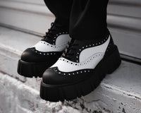 T2338 Black & White TUKskin™ Anarchic Airship Brogue