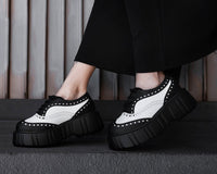 T2338 Black & White TUKskin™ Anarchic Airship Brogue