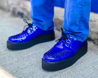 Blue Metallic Sparkle Viva Mondo Creeper - T.U.K.V3156-03