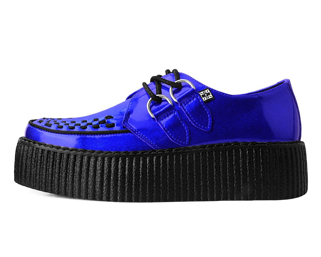 Blue Metallic Sparkle Viva Mondo Creeper - T.U.K.V3156-03