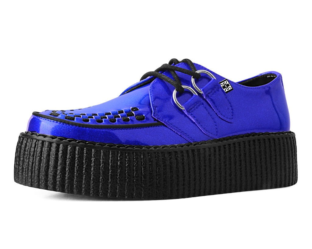 Blue Metallic Sparkle Viva Mondo Creeper - T.U.K.V3156-03