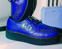 Blue Metallic Sparkle Viva Mondo Creeper - T.U.K.V3156-03