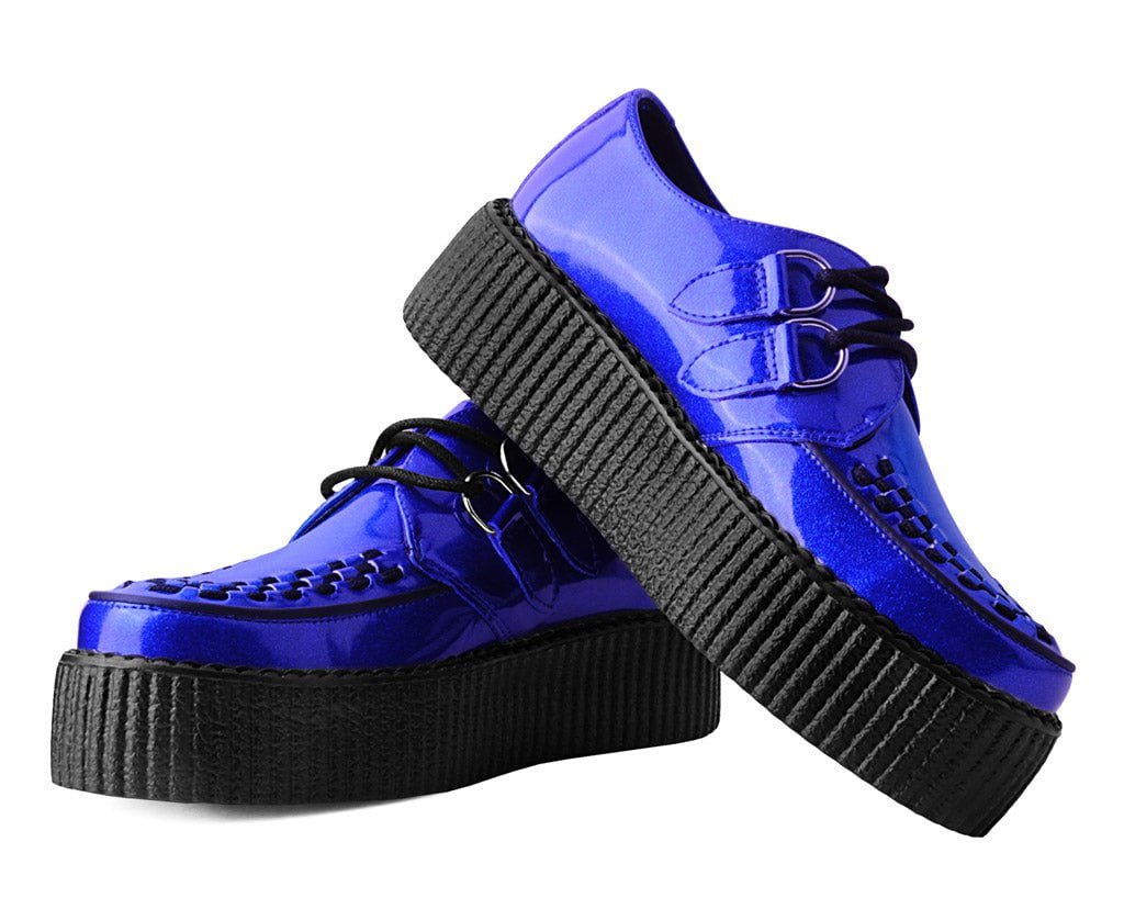 Blue Metallic Sparkle Viva Mondo Creeper - T.U.K.V3156-03