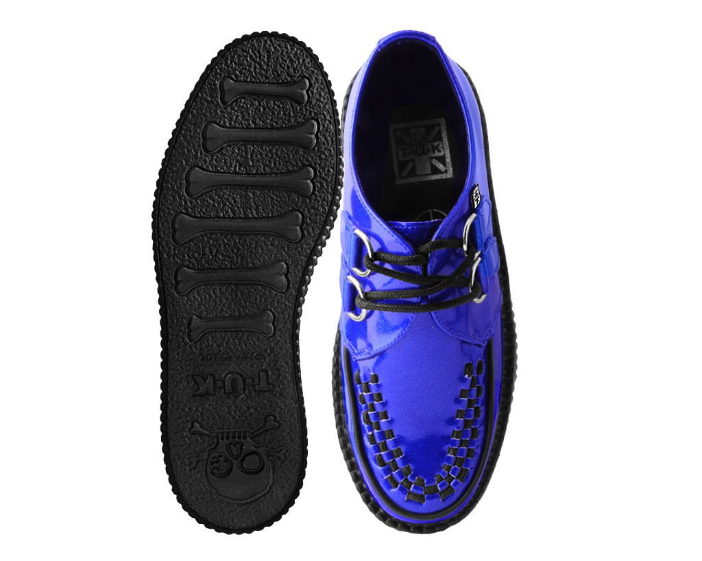 Blue Metallic Sparkle Viva Mondo Creeper - T.U.K.V3156-03