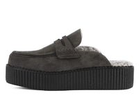 V3443 Brown Plush Lined Creeper Mule