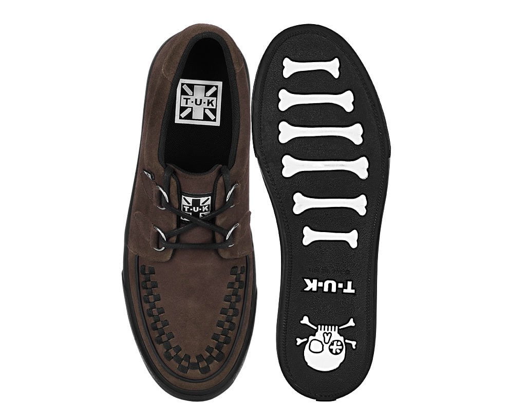 A3433 Brown Suede Creeper Sneaker