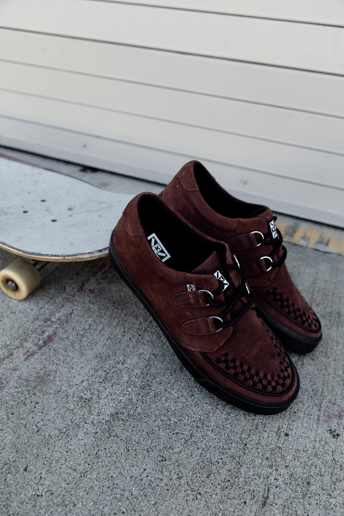 A3433 Brown Suede Creeper Sneaker