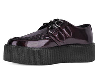 V3246 Burgundy Crinkle Patent Viva Mondo Creeper