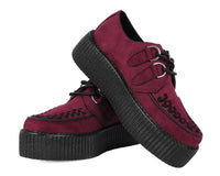 Burgundy Faux Suede Viva Mondo Creeper - T.U.K.V3291-03