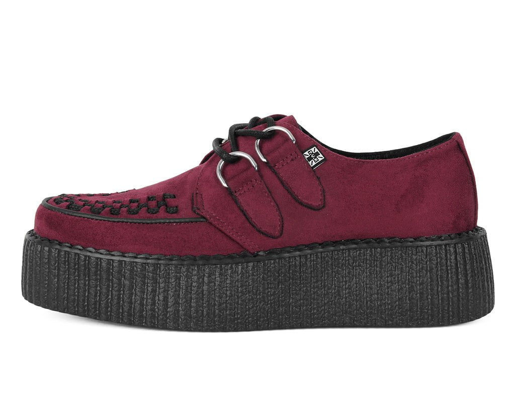 Burgundy Faux Suede Viva Mondo Creeper - T.U.K.V3291-03