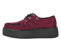 Burgundy Faux Suede Viva Mondo Creeper - T.U.K.V3291-03