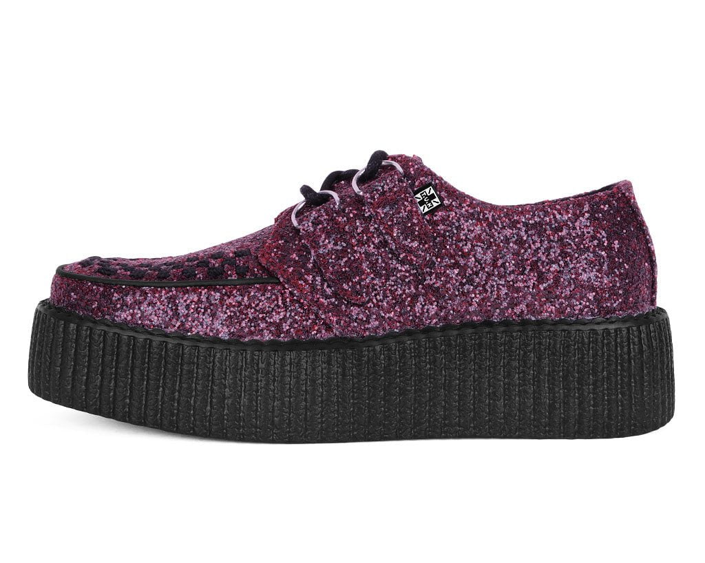 Burgundy Glitter Viva Mondo Creeper - T.U.K.V3234-03