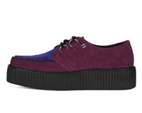 V3414 Burgundy & Navy Suede Viva Mondo Creeper