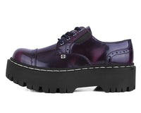 A3192L Burgundy Rub-Off Double Decker Brogue