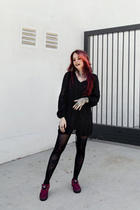 A3432 Burgundy Suede Creeper Sneaker
