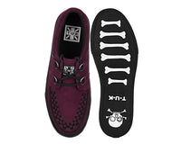 A3432 Burgundy Suede Creeper Sneaker