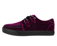 A3280 Burgundy Velvet D-Ring Interlace Sneaker A3280-03