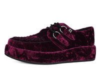 A3240 Burgundy Velvet Wrapped Viva Mondo Creeper