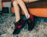 A3240 Burgundy Velvet Wrapped Viva Mondo Creeper