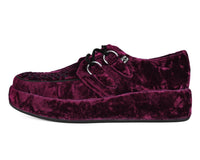 A3240 Burgundy Velvet Wrapped Viva Mondo Creeper