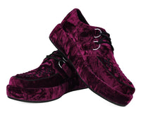 A3240 Burgundy Velvet Wrapped Viva Mondo Creeper