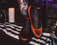 A3283L Burnt Orange Pointed Ballet Creeper