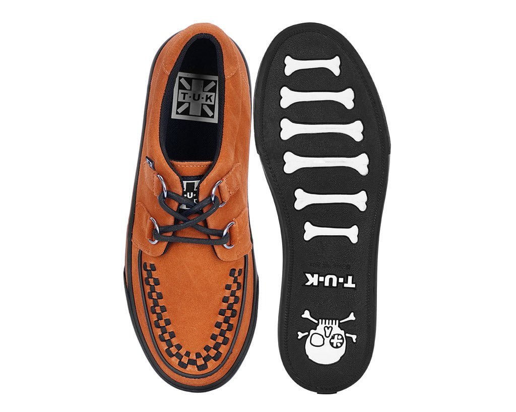 A9852 Burnt Orange Suede 2-Ring VLK Sneaker