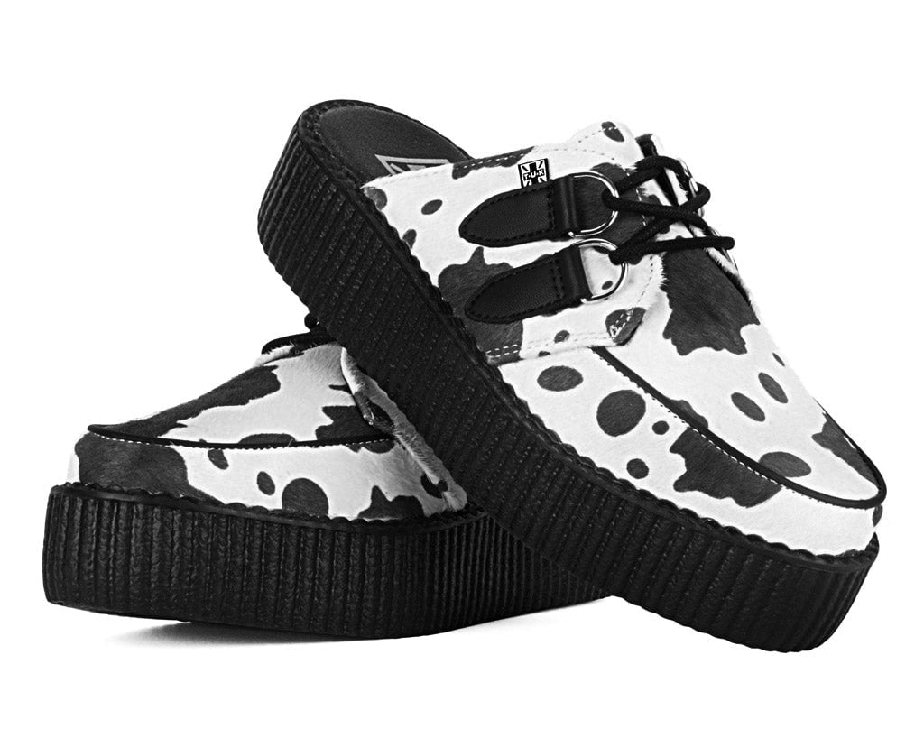 V3357L Cow Print Creeper Mule