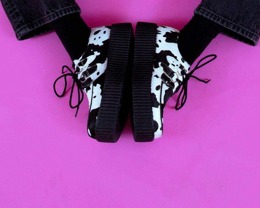 Cow Print Viva Mondo Creeper - T.U.K.V3337-03