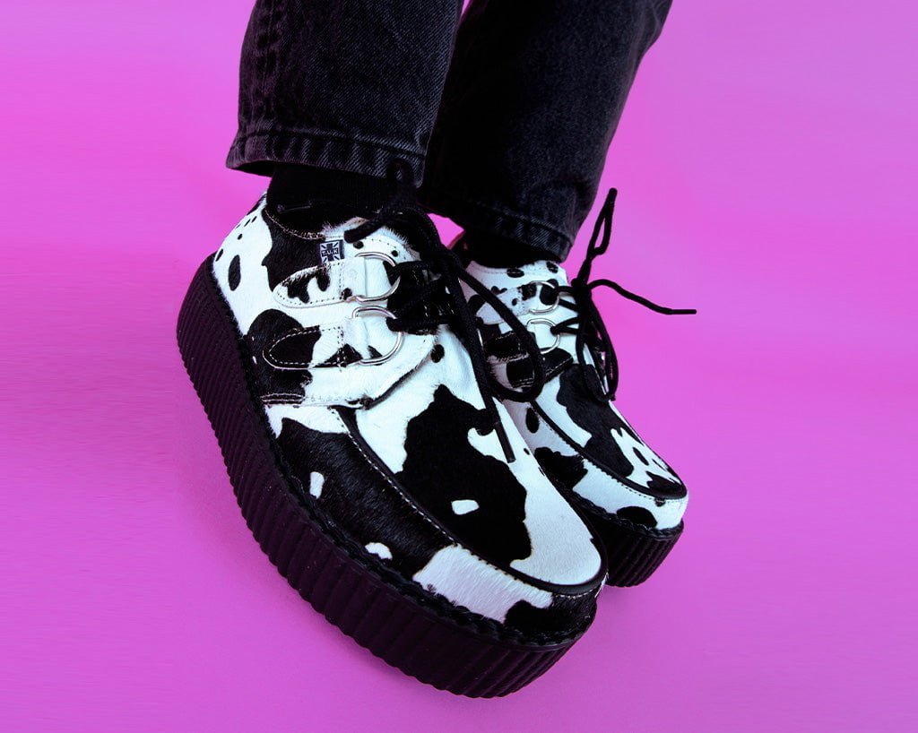 Cow Print Viva Mondo Creeper - T.U.K.V3337-03