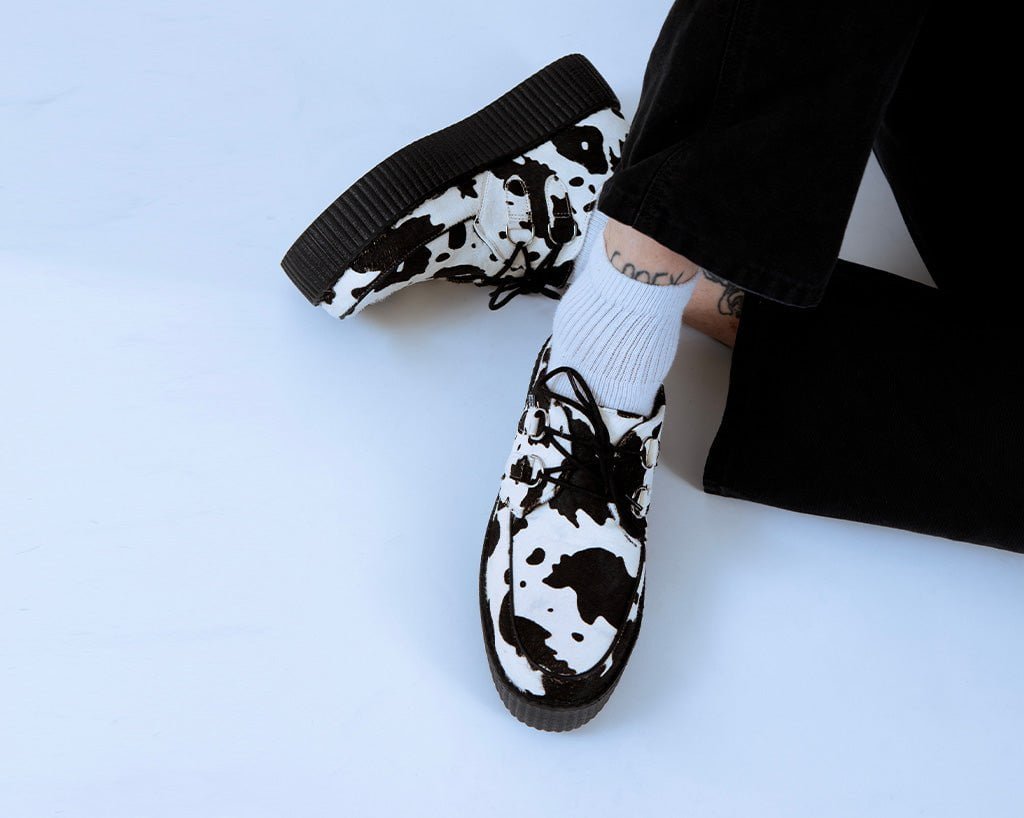 Cow Print Viva Mondo Creeper - T.U.K.V3337-03