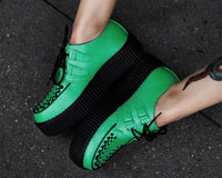 Green Metallic Viva Mondo Creeper - T.U.K.V3322-03