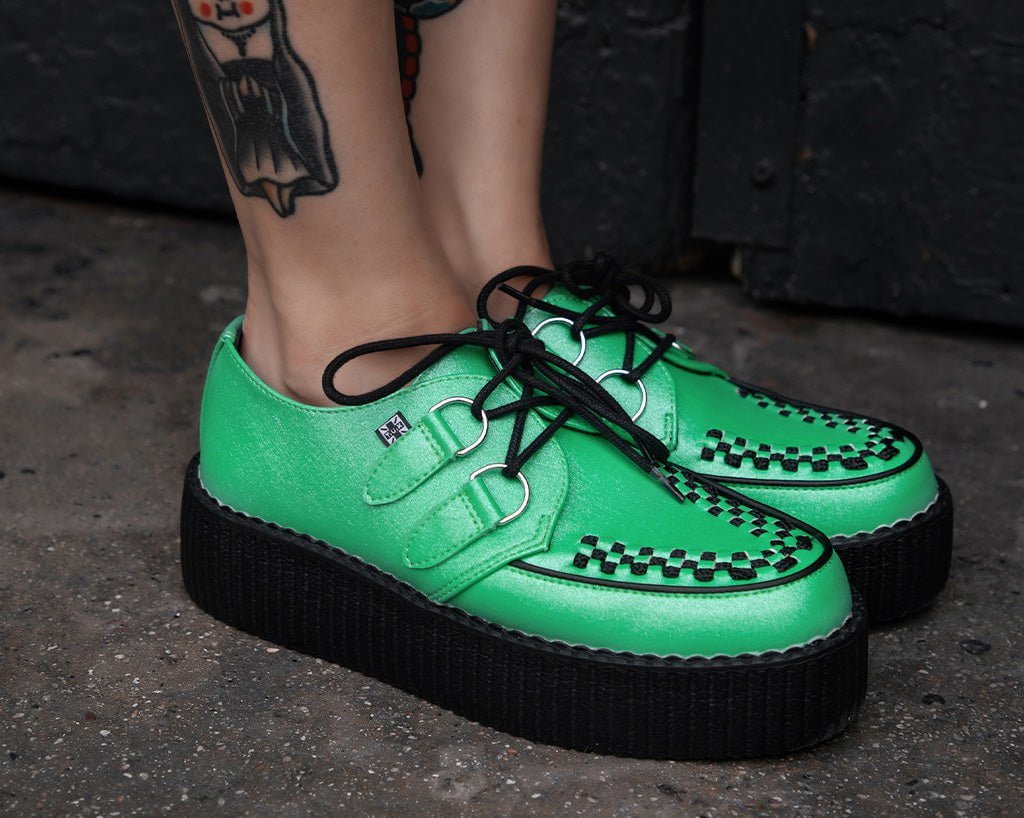 Green Metallic Viva Mondo Creeper - T.U.K.V3322-03