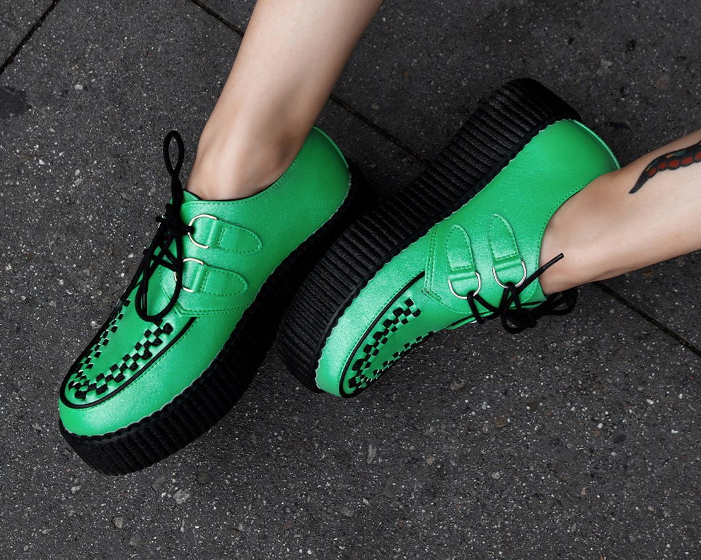 Green Metallic Viva Mondo Creeper - T.U.K.V3322-03