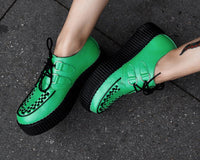Green Metallic Viva Mondo Creeper - T.U.K.V3322-03